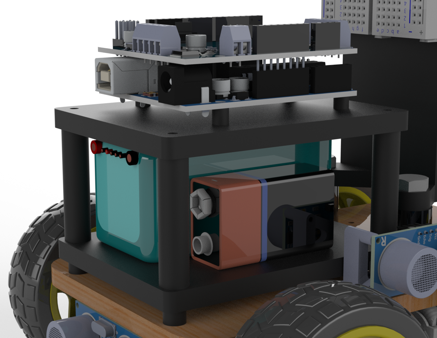 Battery and Arduino Mount