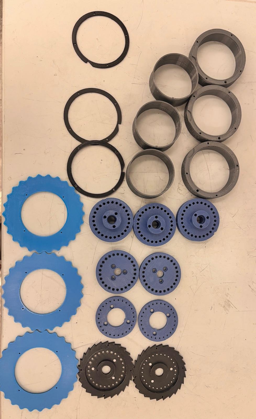 All rotor parts