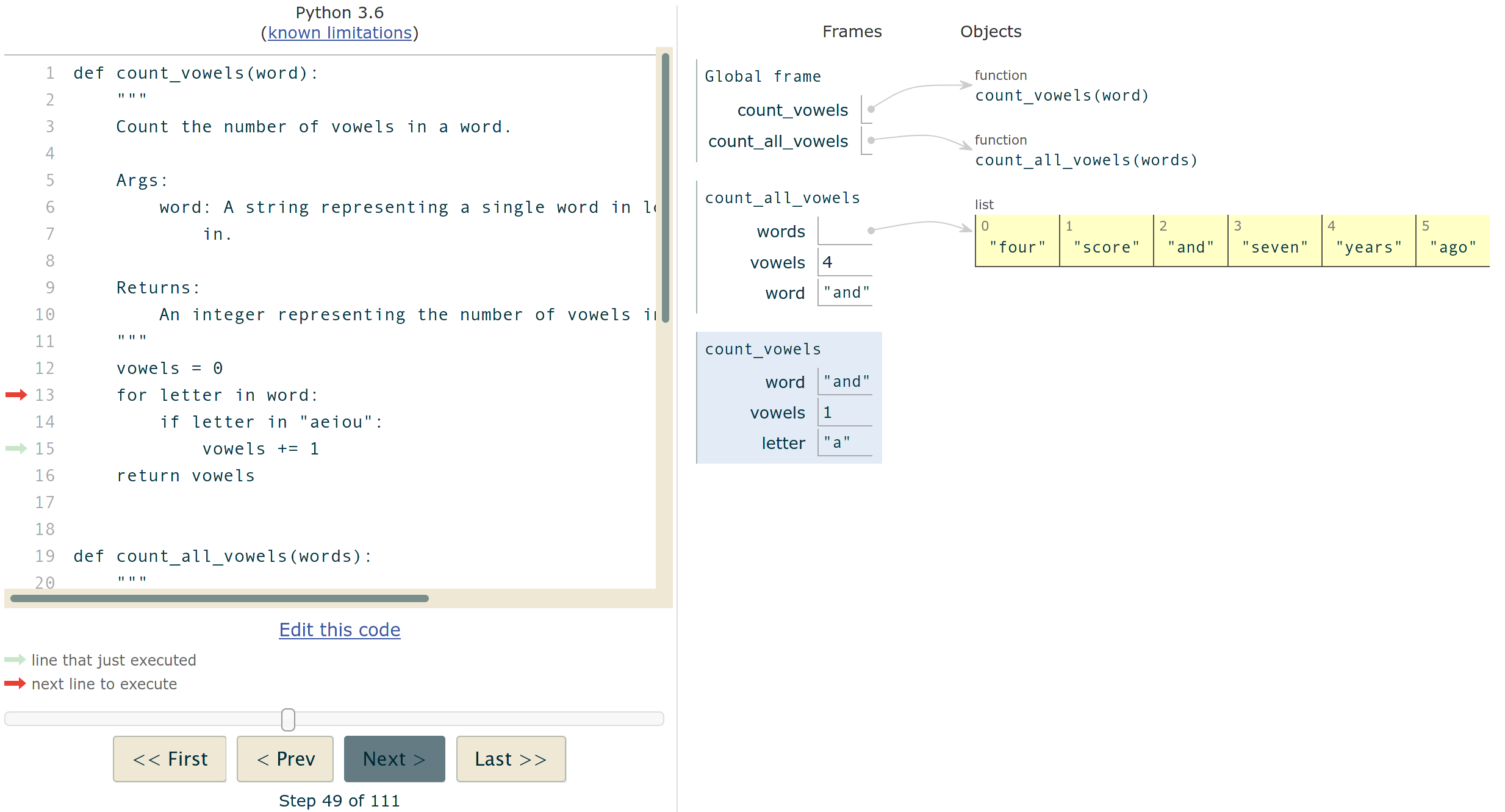 PythonTutor stack diagram