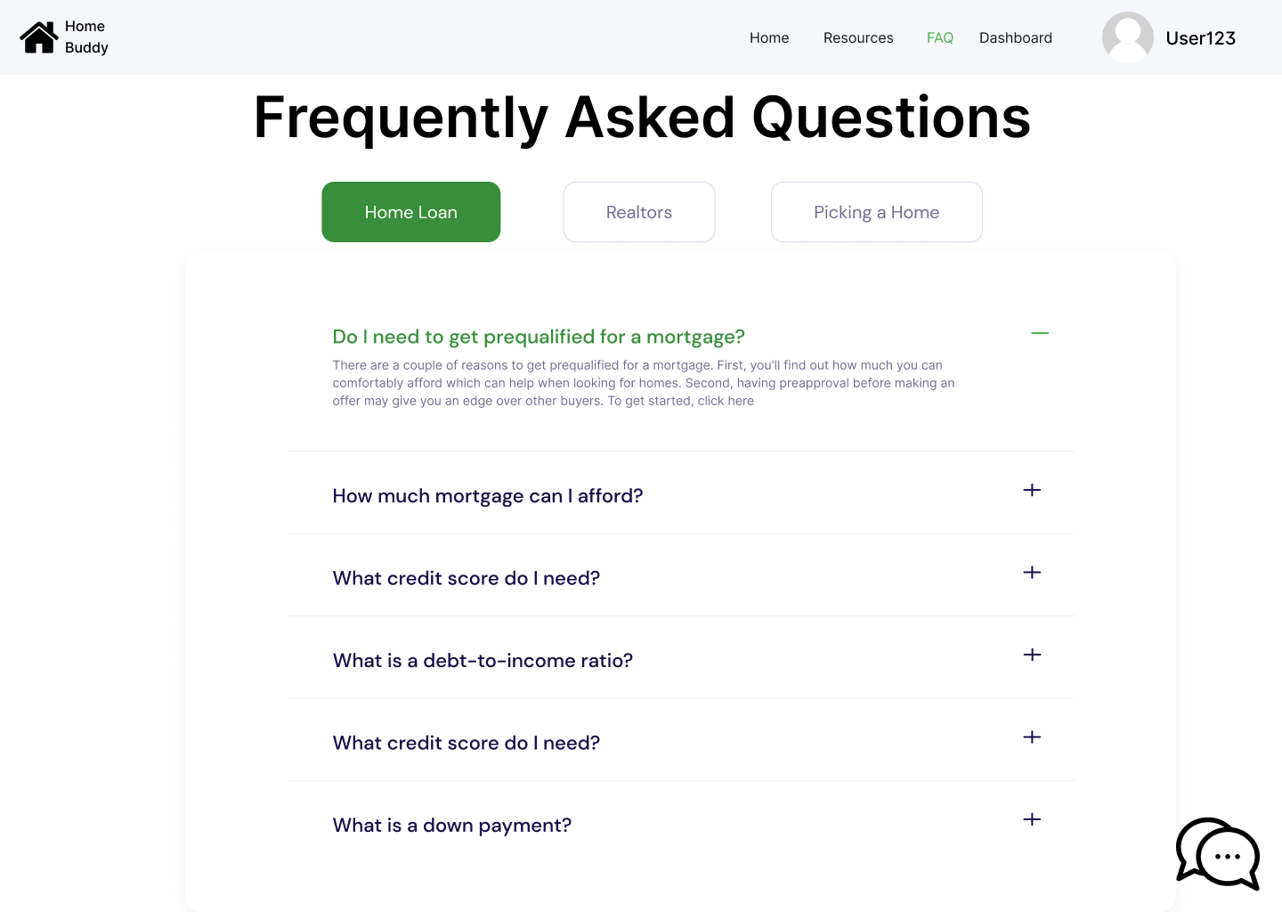 FAQ Page (New)